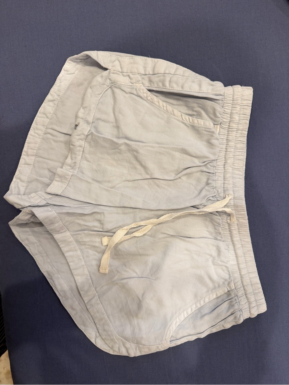 Billabong Light Blue Women's Athletic Drawstring Shorts